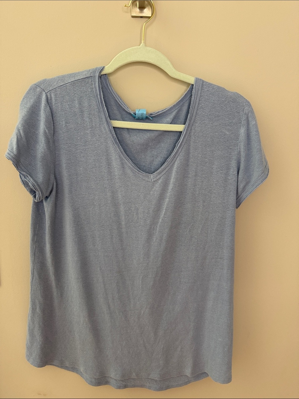 Everyday V-Neck Short Sleeve Tee — Light Blue
